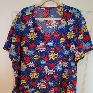 4X Women's Scrub Top